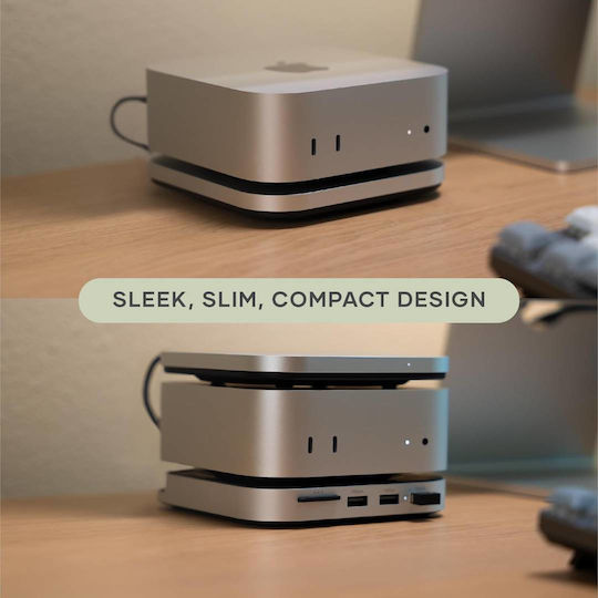 Satechi Ultra-slim Aluminum Type-C USB-C Docking Station with Silver