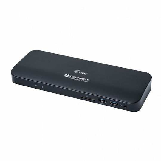 i-tec Thunderbolt 3 Docking Station με HDMI 4K PD Ethernet και συνδεση 2 Οθονών Μαύρο (TB3HDMIDOCKPD)