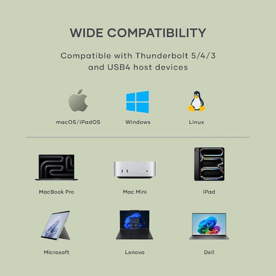 Satechi Ultra-slim Aluminum Type-C USB-C Docking Station with Silver