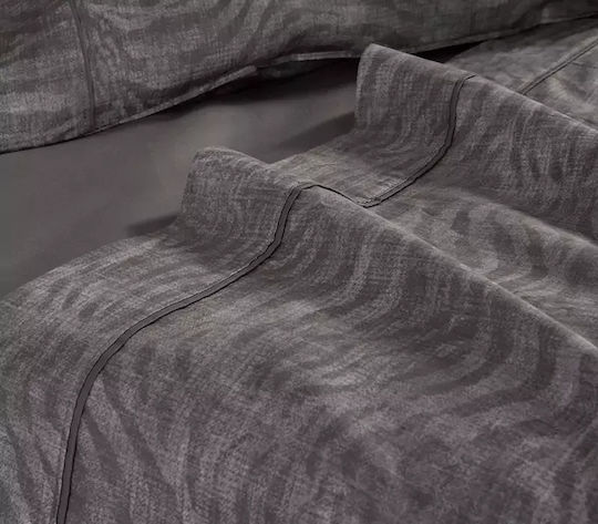 Nef-Nef Homeware Set Cearșafuri 240x270cm. Zesten Gri 4buc