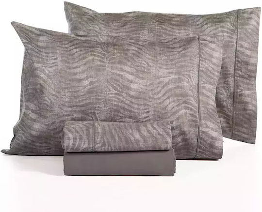 Nef-Nef Homeware Set Cearșafuri 240x270cm. Zesten Gri 4buc