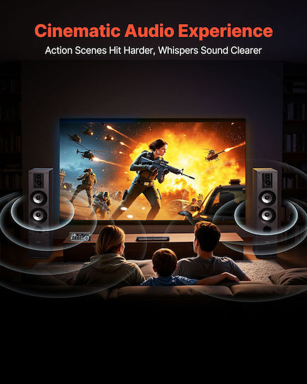 Vevor WYLDSYSQ2GZ5ZR9RE001V0 Paar Hi-Fi Lautsprecher Boden 145W 3 Anzahl von Fahrern Schwarz