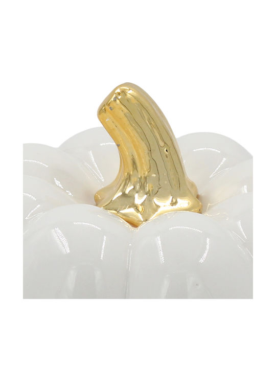 Dovleac Decorativ Ceramic Alb Φ12x8 Keskor 67263-2
