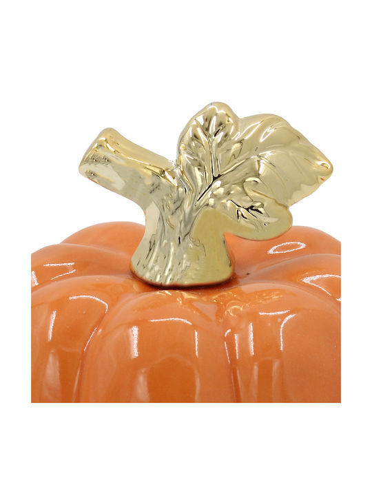 Decorative Ceramic Pumpkin Ø12x11 Orange Keskor 67265-1