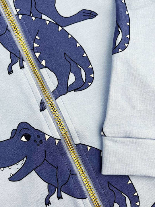 Bluze și Hanorace Pentru Copii Cardigan Cu Glugă Albastru