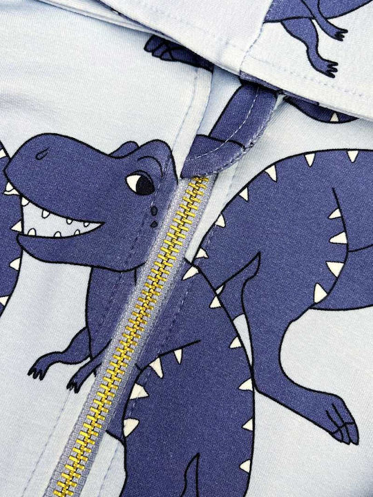 Bluze și Hanorace Pentru Copii Cardigan Cu Glugă Albastru