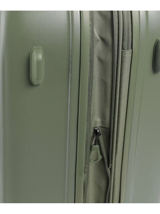 Mandarina Duck Logoduck Large Hard Suitcase Khaki with 4 Wheels Height 75cm