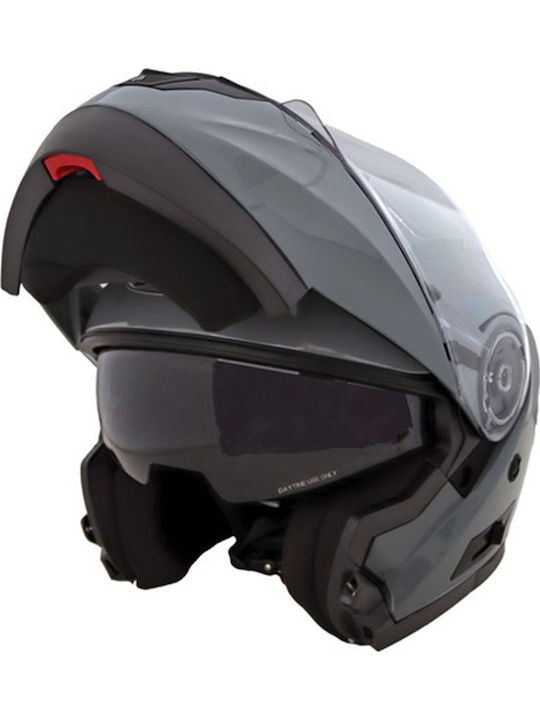 Corsa DVS CF159 Grey Motorcycle Helmet Flip-Up ECE 22.06 1750gr