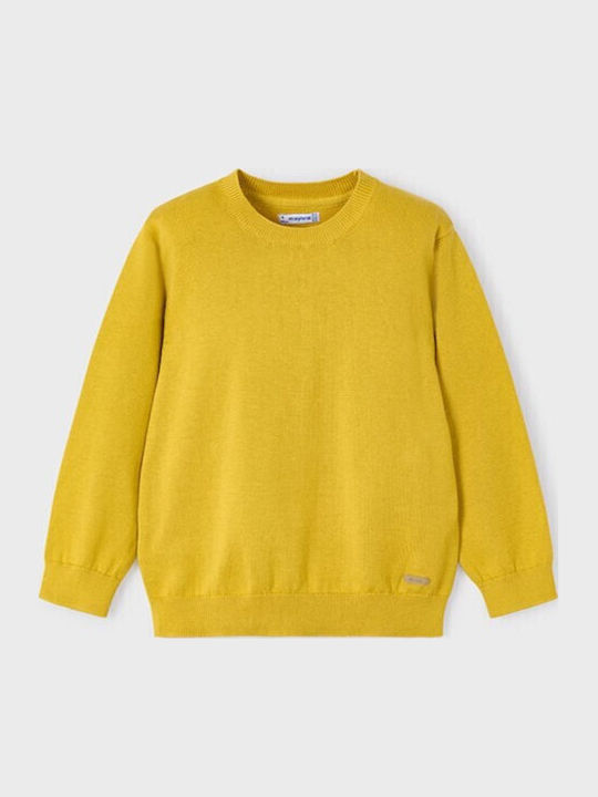 Kinderpullover Langarm Gelb Basic