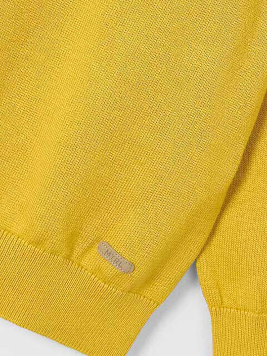 Kinderpullover Langarm Gelb Basic