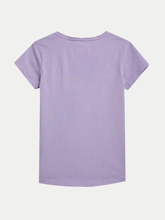 Kinder-T-Shirt Lila