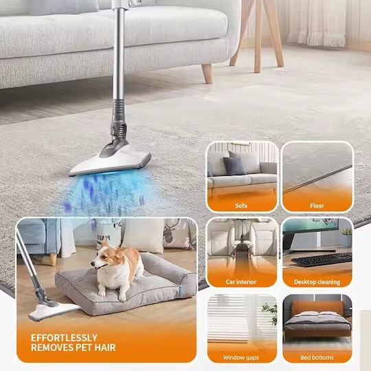 Haley HY-1902 Ηλεκτρική Σκούπα Stick 650W Λευκή