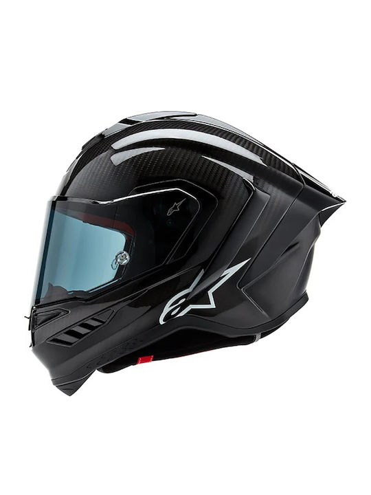 Alpinestars Supertech R10 Black Carbon Κράνος Μηχανής Full Face ECE 22.06 με Pinlock