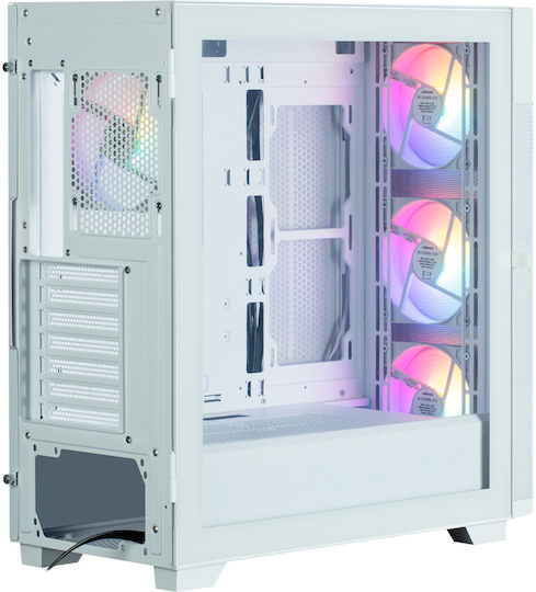 Zalman S5 Neo Gaming Midi Tower Κουτί Υπολογιστή με Πλαϊνό Παράθυρο Λευκό