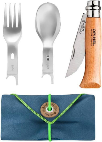 Κουταλομαχαιροπιρουνο Opinel Picnic+ Set