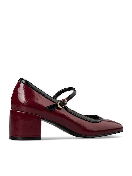 Pumps mit Riemchen Rot