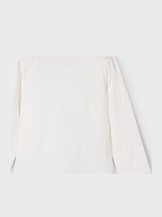 Kids' Shirt Long Sleeve Cream-light blue