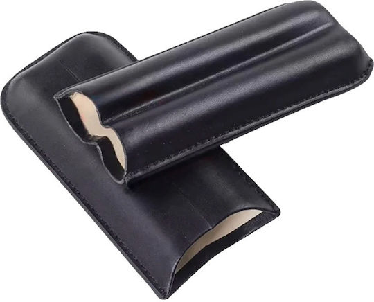 Leder Zigarrentasche Schwarze 2 Zigarren 4680