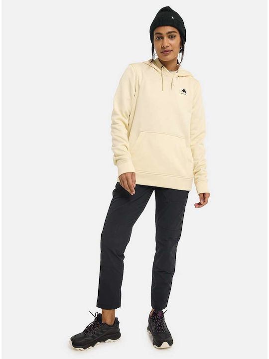 Fleece Παιδικό Φούτερ με Κουκούλα και Τσέπες Creme Brulee Heather