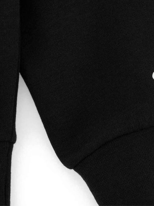 Kids Sweatshirt with Hood and Pockets Black