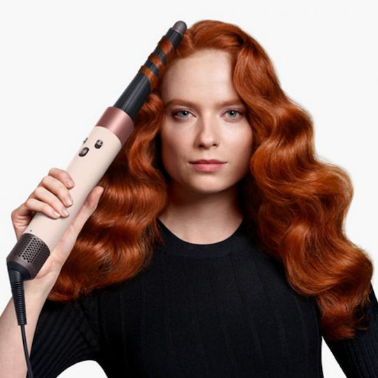 Dyson HS08 Airwrap i.d. Straight + Wavy Electric Hair Brush with Air & Rotating Head for Hair Straightening and Curls 1300W Ceramic Pink/Rose Gold