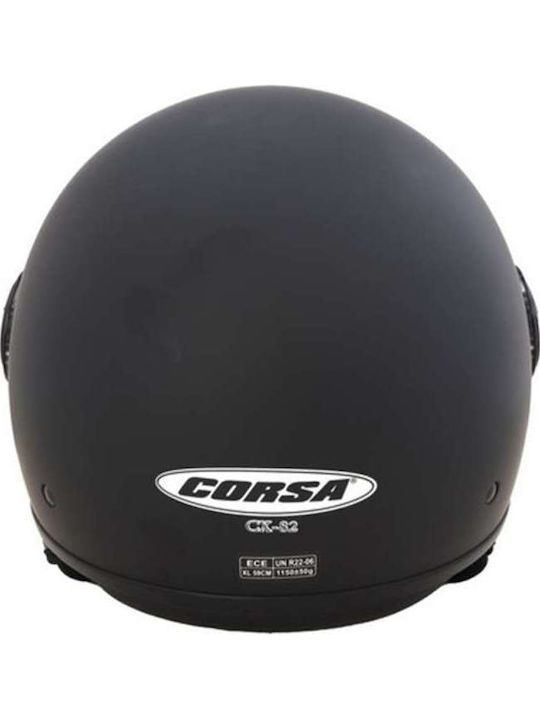 Corsa CX82 Jet ECE 22.06 Black Mat Corsa CX82 Jet ECE 22.06 Black Mat