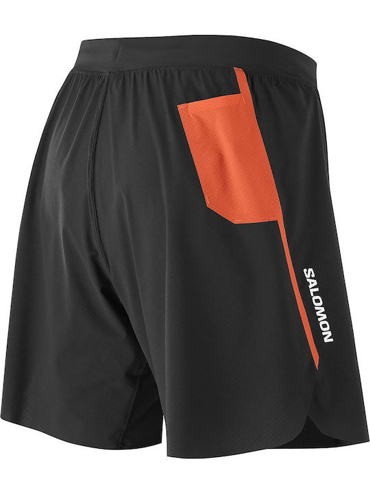 Men's Athletic Shorts Deep Black/fiery Red