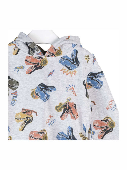 Kinder-Sweatshirt mit Kapuze Grau