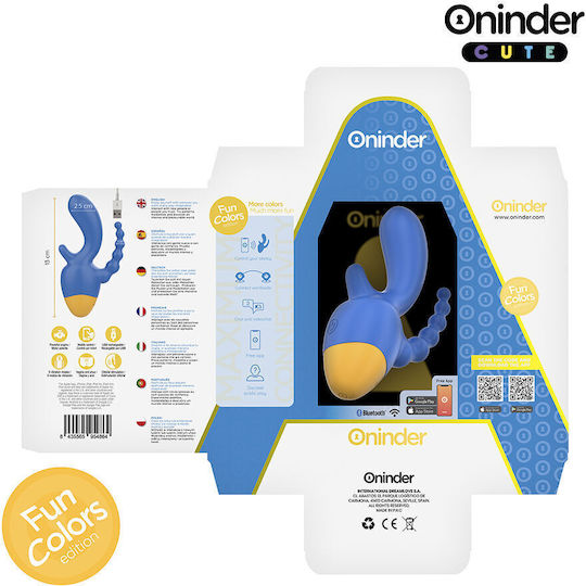 Oninder Cute Klitoris Vibrator mit Fernbedienung Blau
