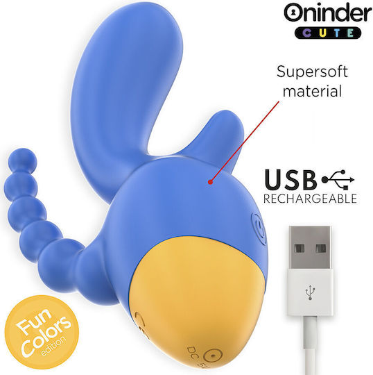 Oninder Cute Klitoris Vibrator mit Fernbedienung Blau