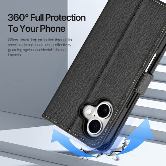 Dux Ducis Lawa Series Brieftasche Kunststoff Schwarz (iPhone 17)