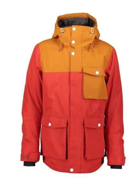 Colour Wear I-000050-27 Ανδρικό Μπουφάν για Σκι & Snowboard Κόκκινο