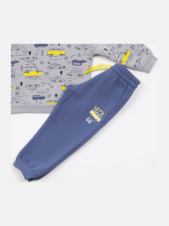 Kids Sweatpants Set Grey 2pcs