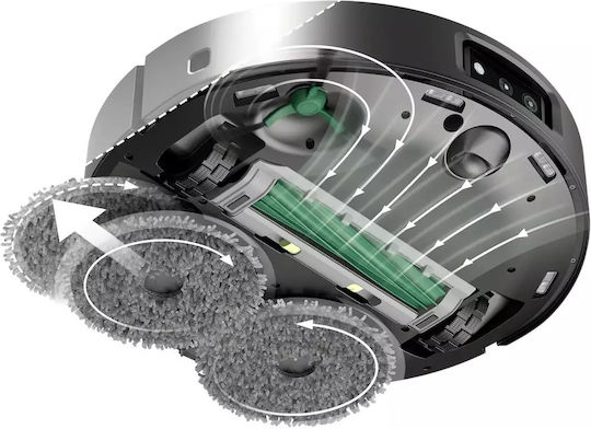 iRobot Roomba Plus 505 Combo Robot Vacuum Cleaner with Laser Mapping Black