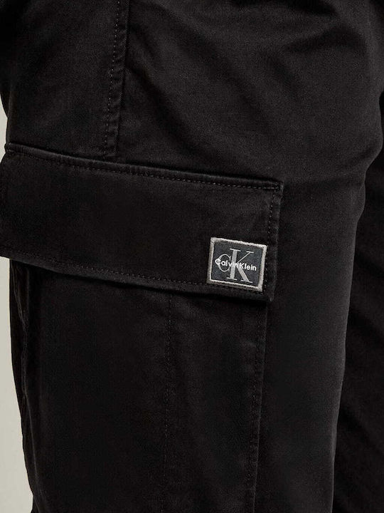 Παντελόνι Cargo Ελαστικό σε Skinny Εφαρμογή Μαύρο