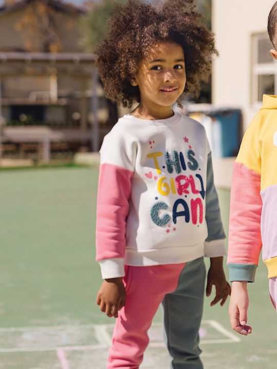 Kids Tracksuit Set With Top Light Coral 2 Pieces