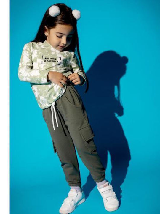Kinder Sweatpants Set - Jogginganzug Bay Leaf Mint 2Stück Anything Is Possible