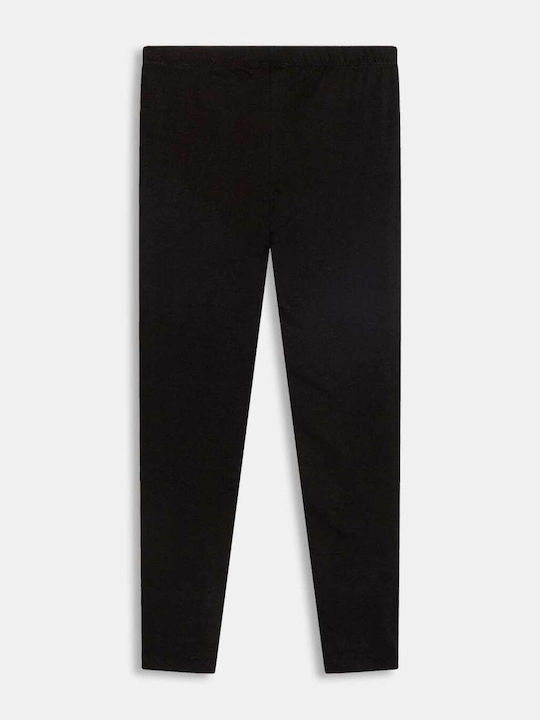Kids Long Leggings Top Black