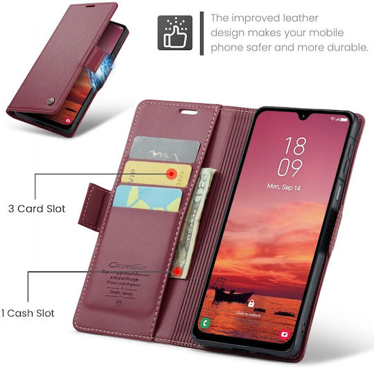 Caseme 023 Luminus Wallet Burgundy (Galaxy A17)