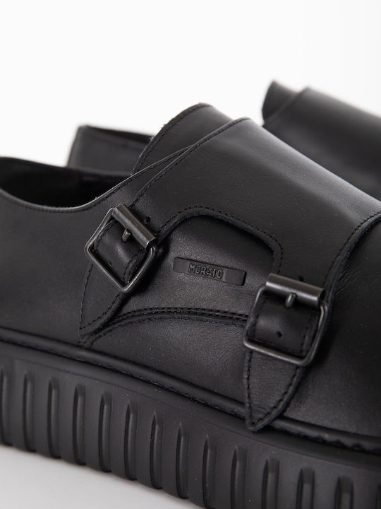 Leder Herren Freizeitschuhe Schwarz