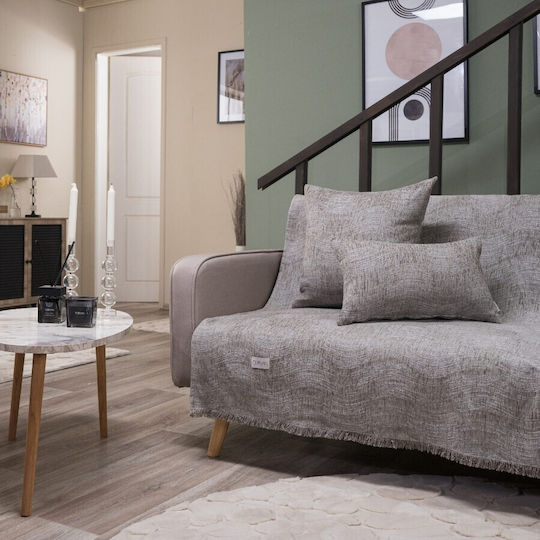 Teoran Midland Four-Seater Sofa Throw Chenille 180x350cm