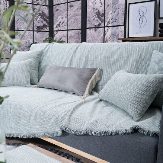 Teoran Utah Viersitzer-Sofa Überwurf Chenille 180x350cm