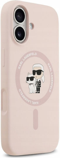 Karl Lagerfeld Karl&choupette Umschlag Rückseite Silikon / Kunststoff Rosa (iPhone 17)
