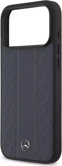 Mercedes-Benz Back Cover Δερμάτινο / Πλαστικό / Σιλικόνης Μπλε (iPhone 17 Pro Max)