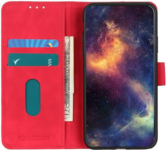 Khazneh Brieftasche Leder Rot (OnePlus Nord 5)