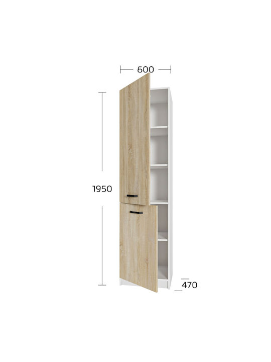 Anita Στήλη Κουζίνας Σονόμα 50x47x195εκ.