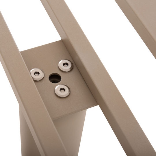 HomeMarkt Bar Table Base Table / Office With Adjustable Cappuccino Matte 80x40.5x90cm