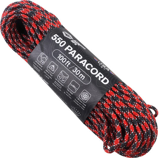 Σχοινί Paracord 550 30m Deadpool Atwood Rope Mfg