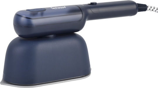 Techwood Aparat de călcat cu abur pentru haine de Mână 1200W cu rezervor 110ml Albastru