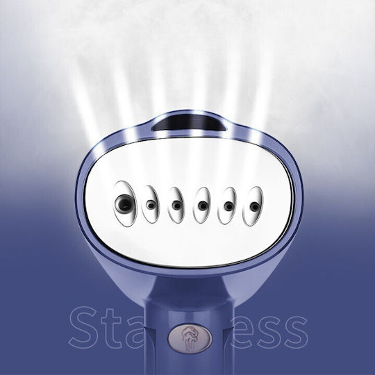 132628 Ατμοκαθαριστής Ρούχων Χειρός 1500W με Δοχείο 138ml Μπλε